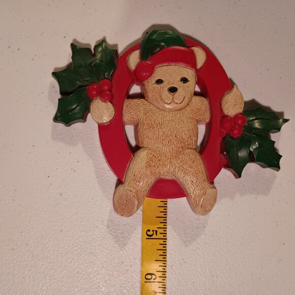 Christmas Homco JOY Wall Plaque Vintage Retired - Picture 6 of 10